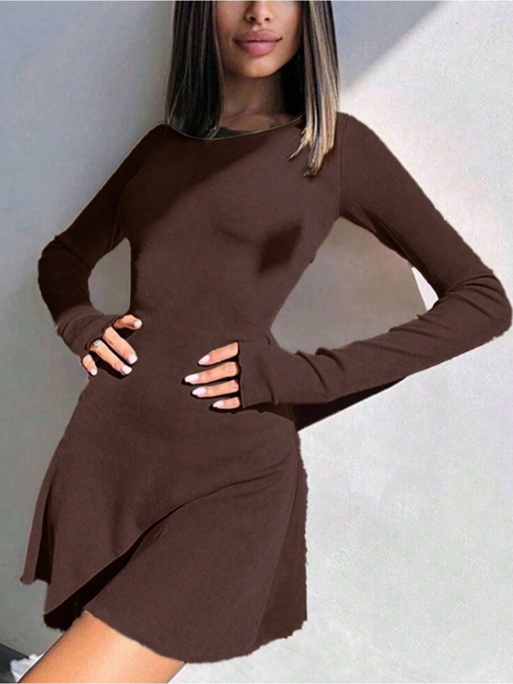 SHEIN long sleeve mini dress